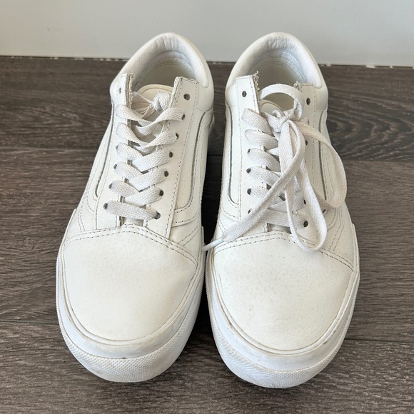 Vans Era Stacked White Leather Sneaker Women’s US6 - Picture 1 of 4